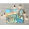Northampton Saints RU Franklins Gardens Stadium 'Going to the Match' Wall Art Canvas